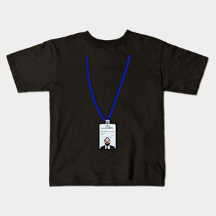 Severance series lumon industries DYLAN GEORGE Badge fan works graphic design by ironpalette Kids T-Shirt